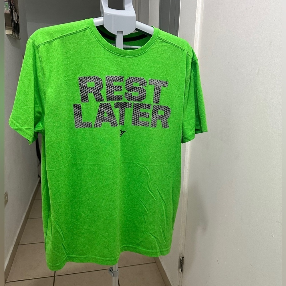 Old Navy Bright Green 'Rest Later' Men's Tee